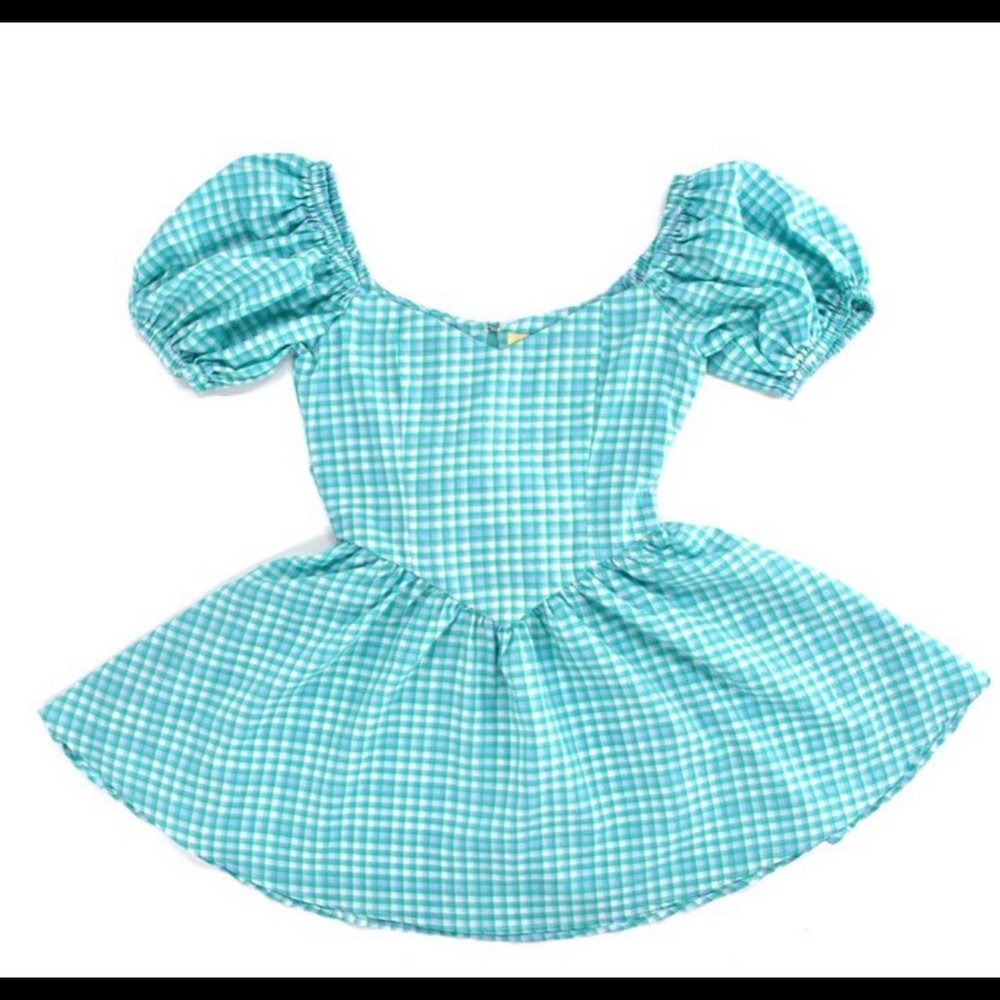 Green Plaid Virgin Dress